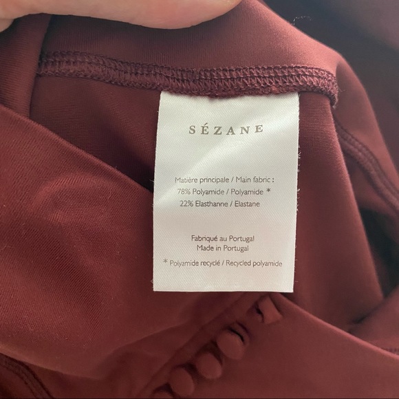 Sezane EPS Mauve Pink High Waisted Leggings Size XS - Picture 10 of 12